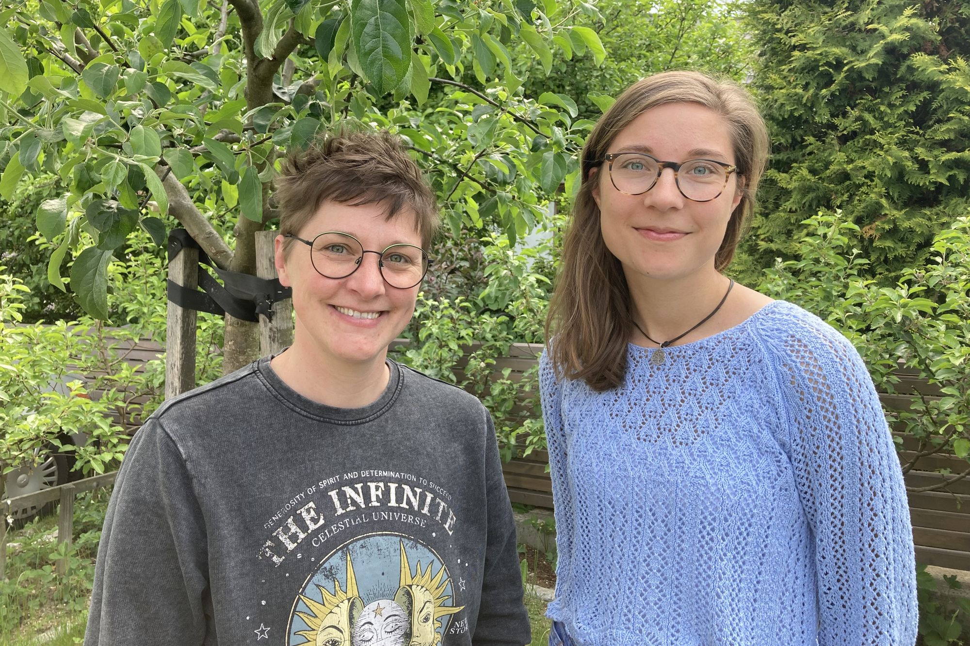 Jugendtankwartinnen Claudia Lindner und Magdalena Griesbeck