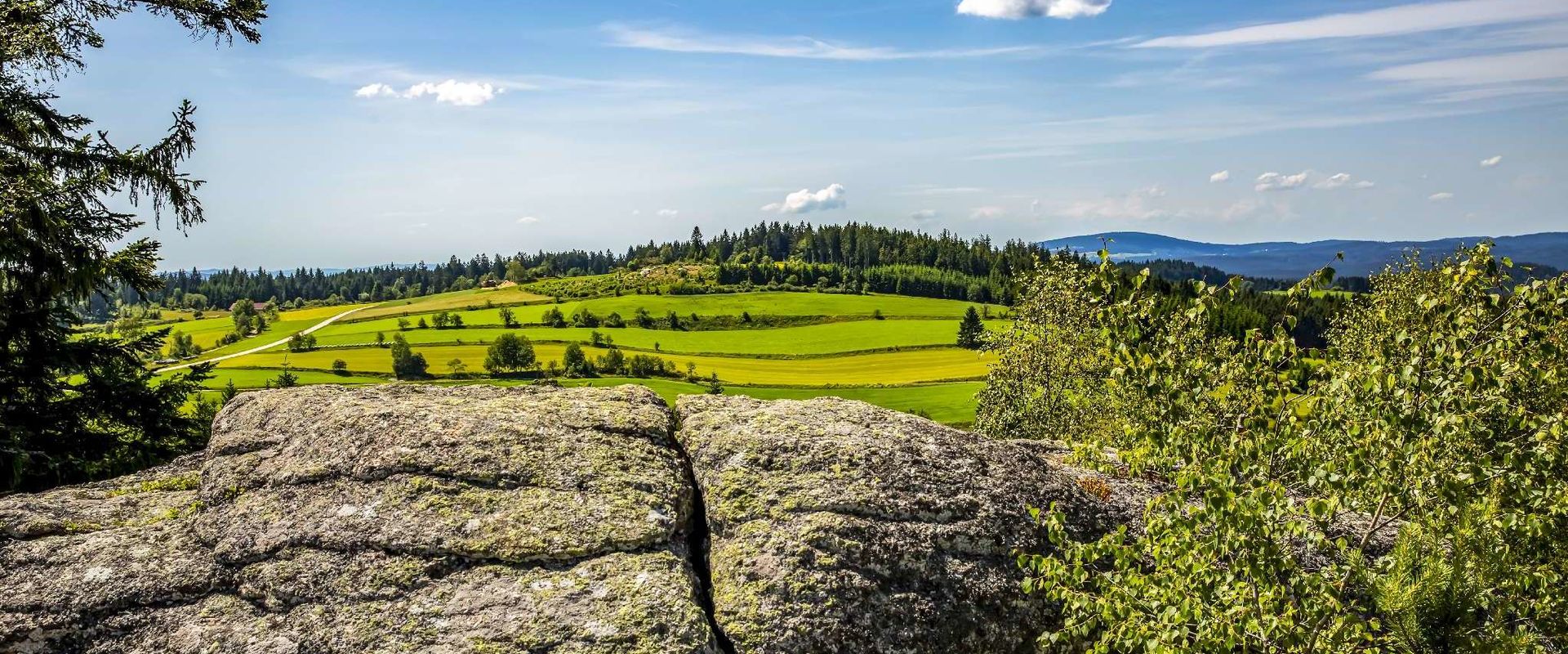 Blick von der Jankusmauer in Liebenau Liebenau, Jankusmauer