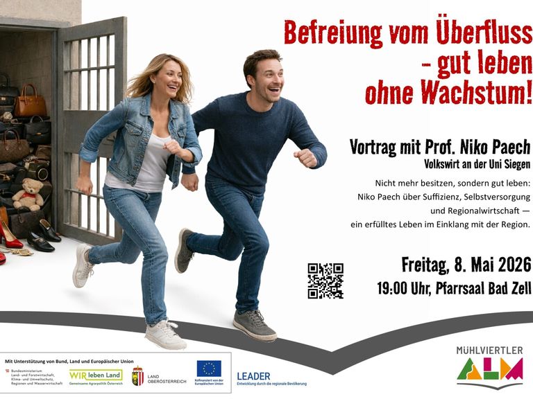 Vortrag Nico Paech in Bad Zell am 08. Mai 2026 Vortrag Nico Paech in Bad Zell am 08. Mai 2026