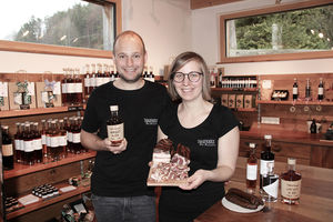 Mario und Monika Thauerboeck in ihrem Hofladen Mario und Monika Thauerboeck